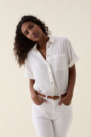 Barcombe White Double Cloth Shirt