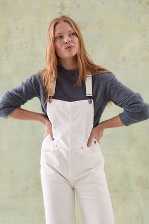 Felbridge Ecru Wide Leg Dungarees